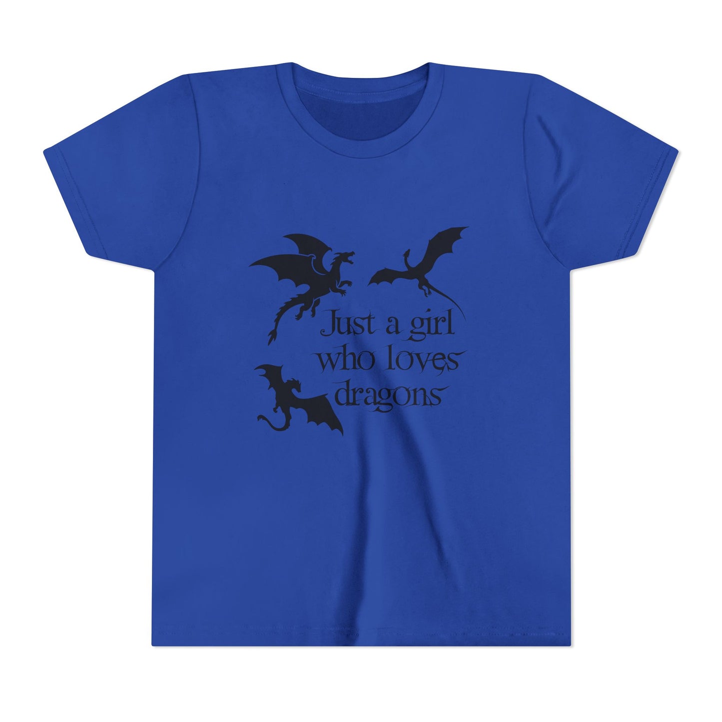 Just a Girl Who Loves Dragons Kids Shirt